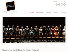 Tablet Screenshot of blog.coursflorent.fr